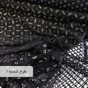 تور گلدار مشکی