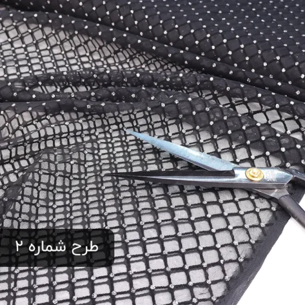 تور گلدار مشکی