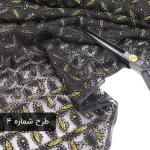 تور گلدار مشکی