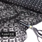 تور گلدار مشکی