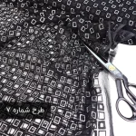 تور گلدار مشکی