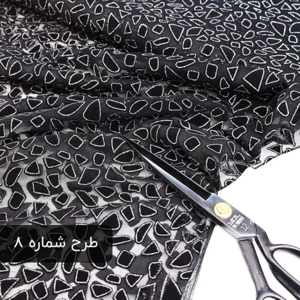 تور گلدار مشکی