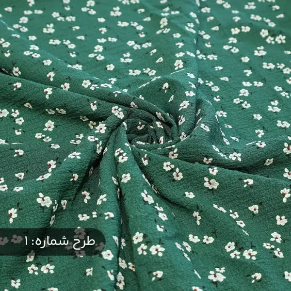 پارچه نخی طرح گل گچی