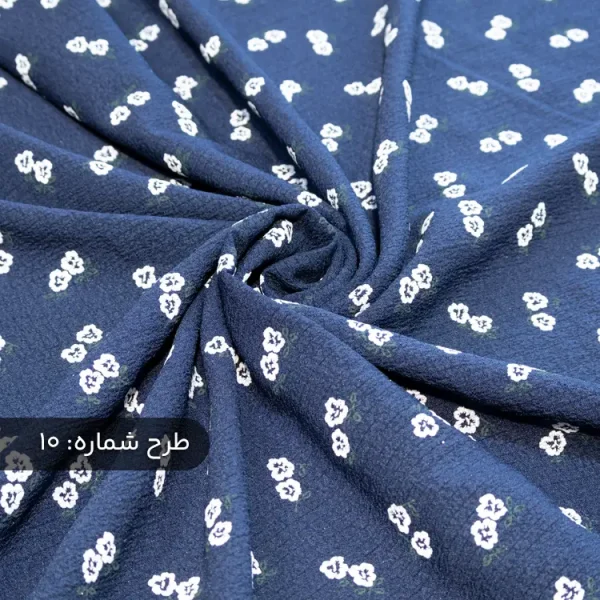 پارچه نخی طرح گل گچی