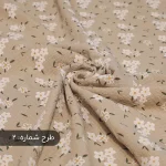 پارچه نخی طرح گل گچی
