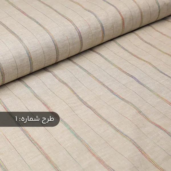 پارچه لینن طرحدار لمه