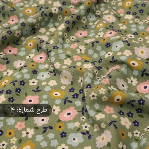 پارچه مخمل کبریتی کبریتی طرحدار