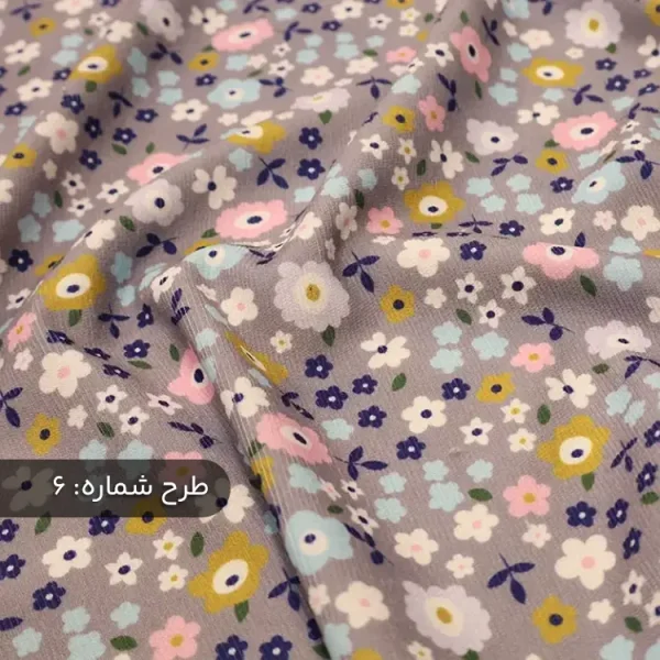 پارچه مخمل کبریتی کبریتی طرحدار