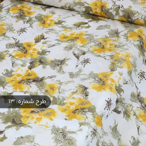 پارچه ملافه‌ای نخی طرح‌دار