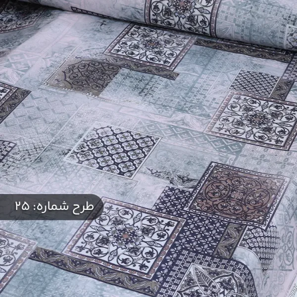 پارچه ملافه‌ای نخی طرح‌دار