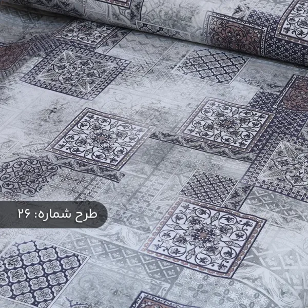 پارچه ملافه‌ای نخی طرح‌دار