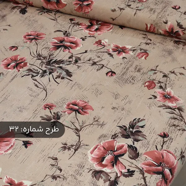 پارچه ملافه‌ای نخی طرح‌دار