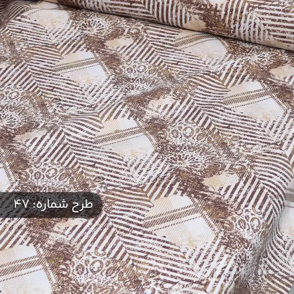 پارچه ملافه‌ای نخی طرح‌دار
