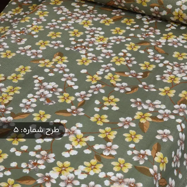 پارچه ملافه‌ای نخی طرح‌دار