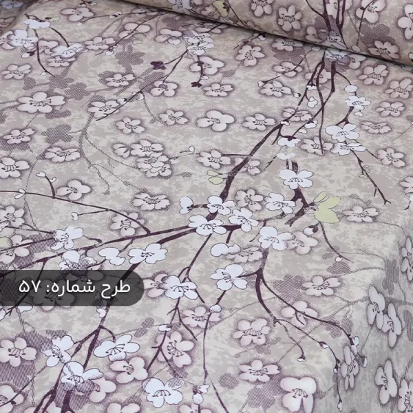پارچه ملافه‌ای نخی طرح‌دار