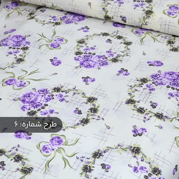 پارچه ملافه‌ای نخی طرح‌دار