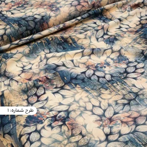 پارچه نخی دیجیتال طرح آبرنگی مناسب مانتو شومیز پیراهن دخترانه