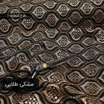 پارچه لینن سوزندوزی طرح چشم برای مانتو و شومیز خاص