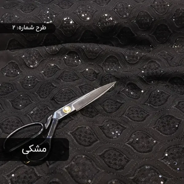 پارچه لینن سوزندوزی طرح چشم برای مانتو و شومیز خاص