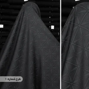 چادر مشکی طرحدار ابریشمی