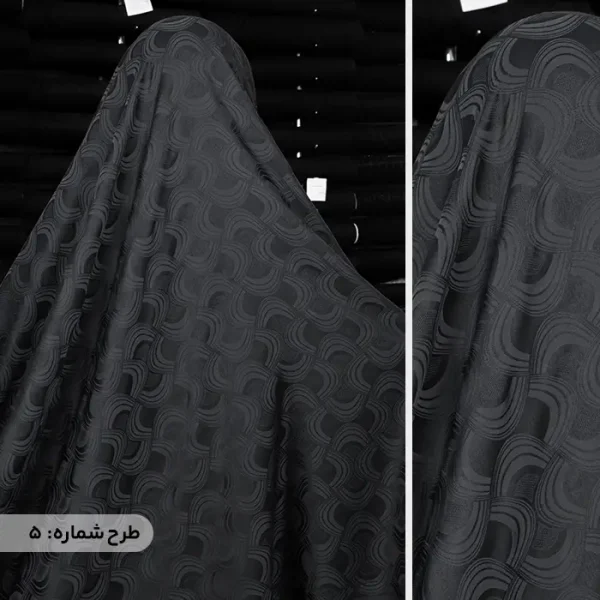 چادر مشکی طرحدار ابریشمی