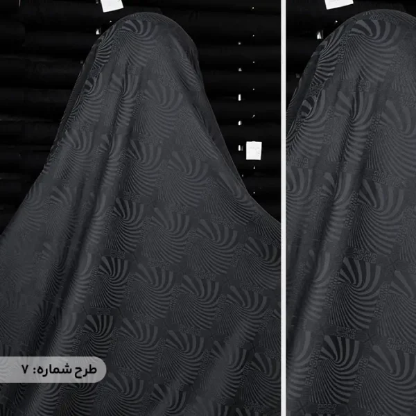 چادر مشکی طرحدار ابریشمی