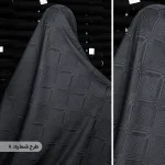 چادر مشکی طرحدار ابریشمی