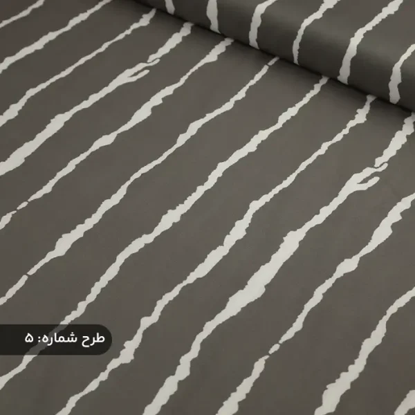 پارچه پری راه راه خاکستری