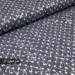 پارچه لی طرحدار آبی آسمانی
