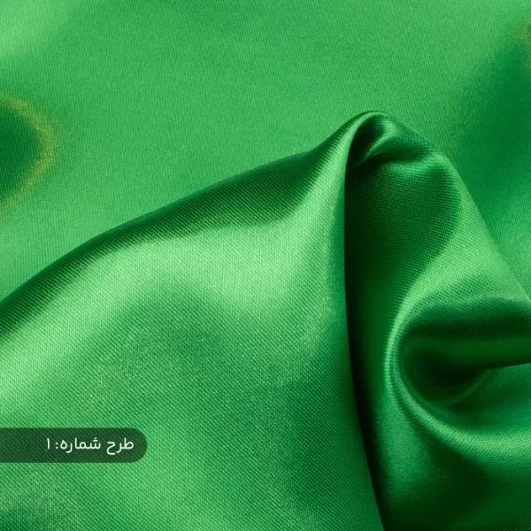 پارچه ساتن براق سبز