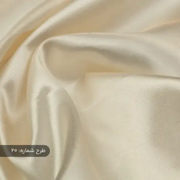 ساتن ساده سفید شیری