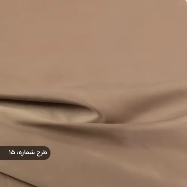 پارچه ساتن فرانسوی ساده قهوه ای