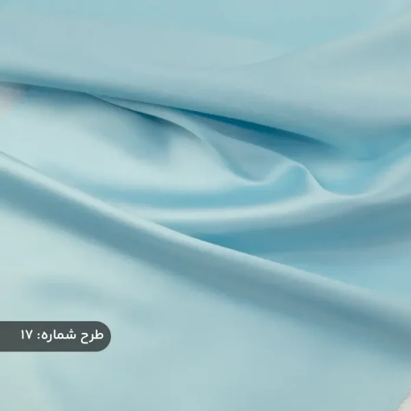 پارچه ساتن فرانسوی ساده آبی آسمانی