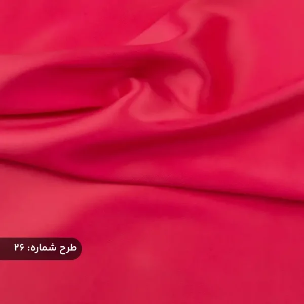 پارچه ساتن فرانسوی ساده قرمز کمرنگ