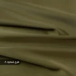 پارچه ساتن فرانسوی ساده سبز لجنی